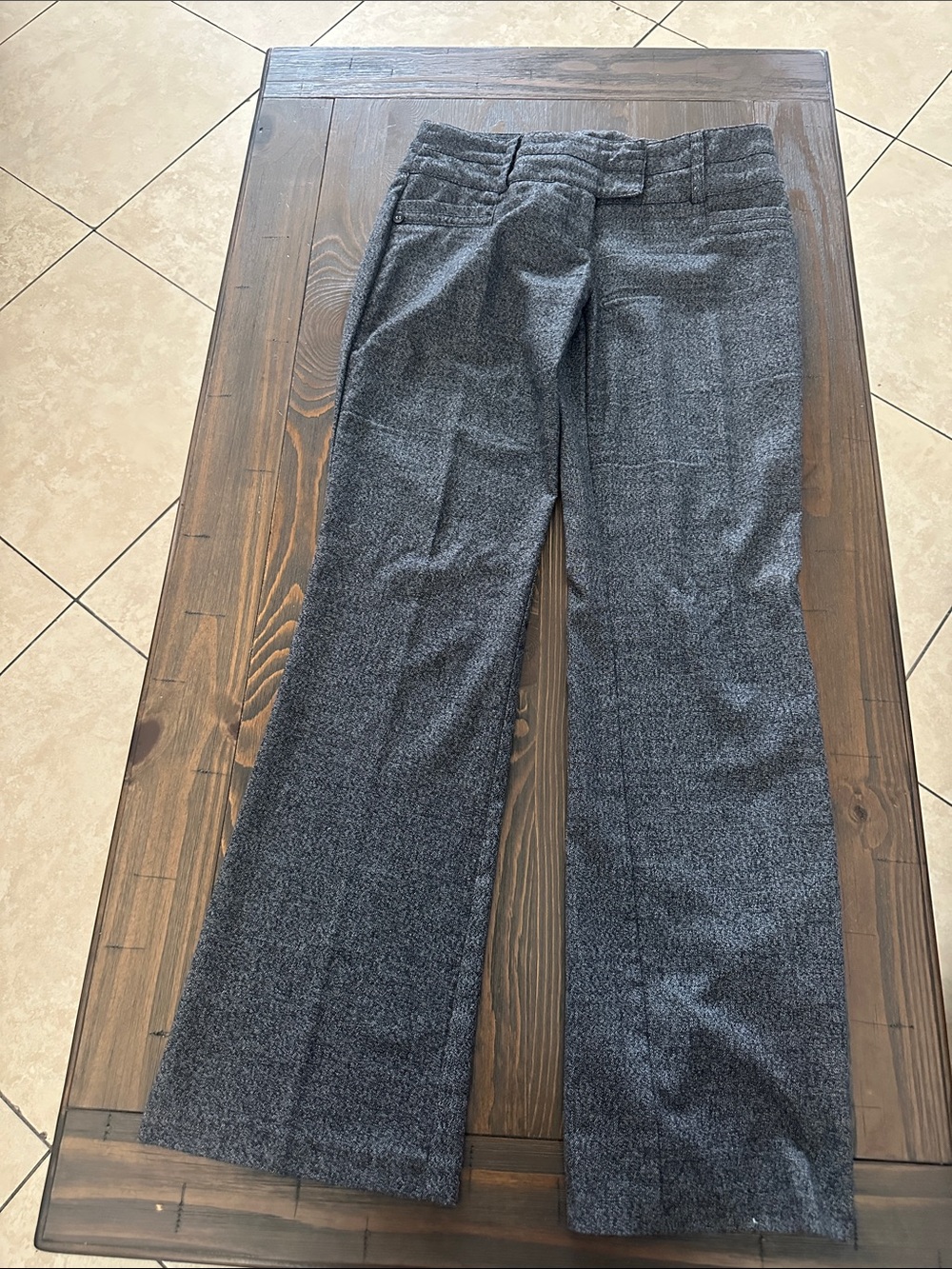 Women Dress Pants in Charcoal Gray - Classic Straight